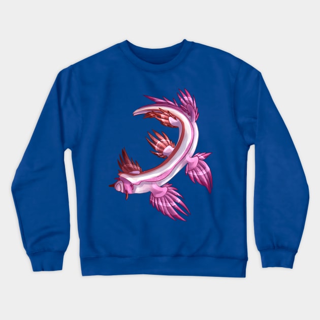 Lesbian Nudibranch Crewneck Sweatshirt by candychameleon